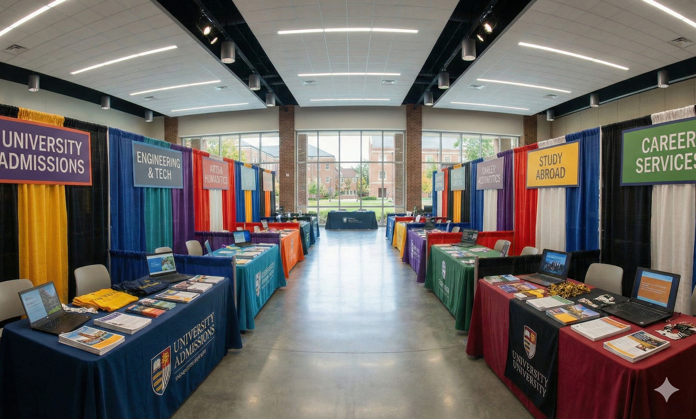 NoteKart founders at college business fair where the idea was born