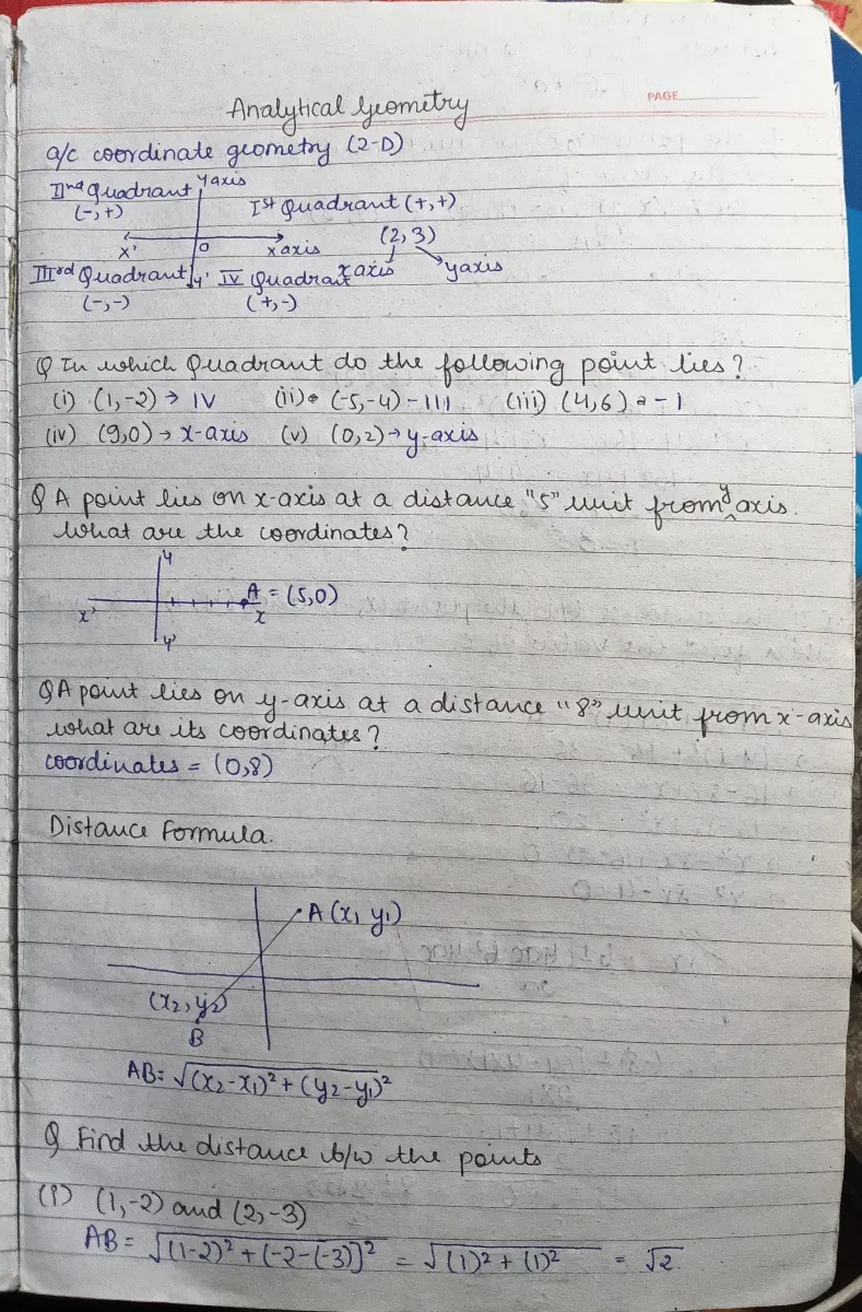 Remedial mathematics - Analytical Geometry