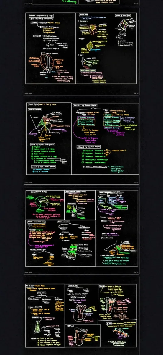 Lower limb notes anatomy 