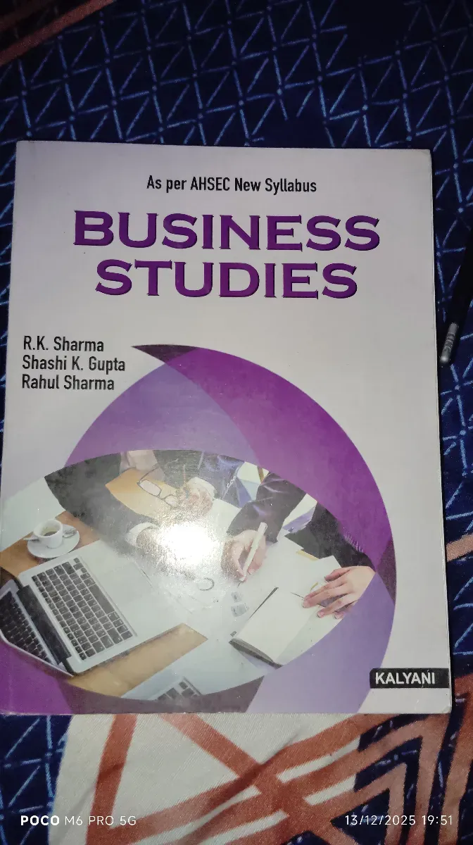 Class 11 Business studies (AHSEC) 