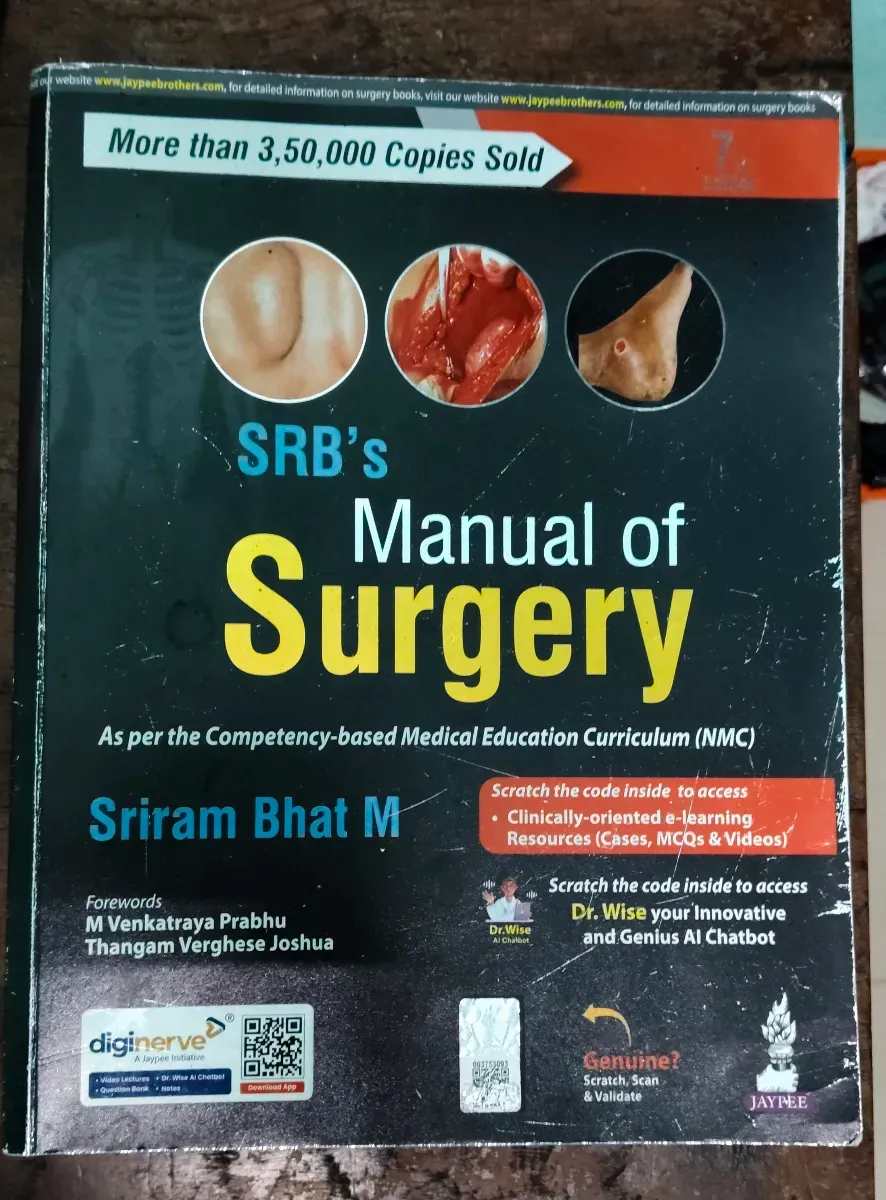 SRB's manual of surgery 7th edition