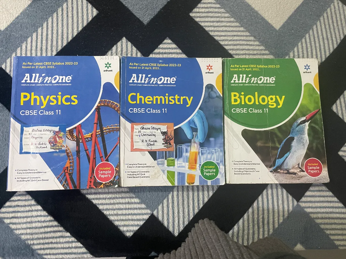 Class 11 CBSE All in One Science Guide Set (Physics + Chemistry + Biology)