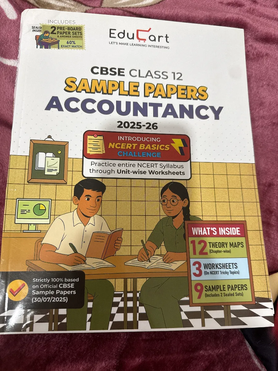 Educart accounts sample paper class 12 th cbse 2025-26 
