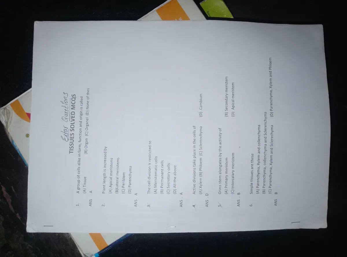 More extra notes biology