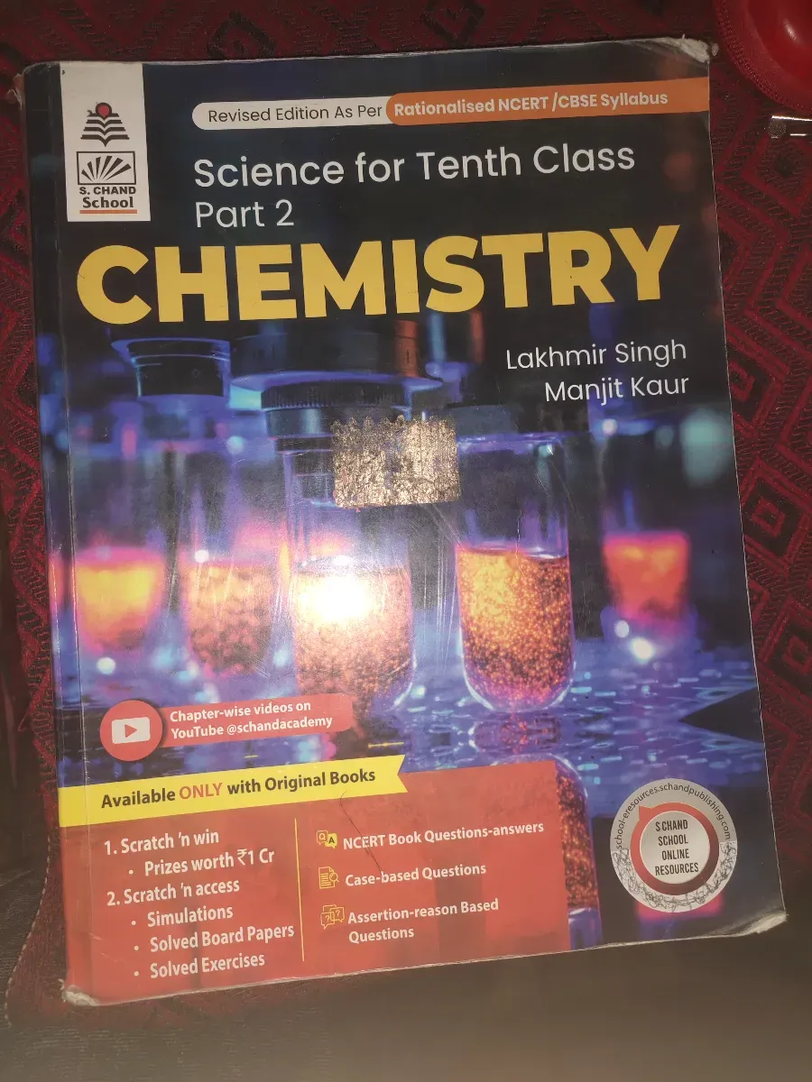 S.chand chemistry book class 10th