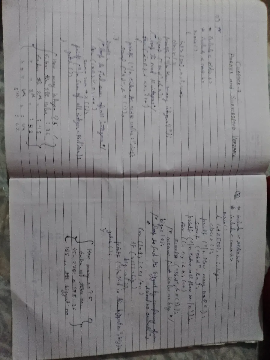 Array and subscripted variable 