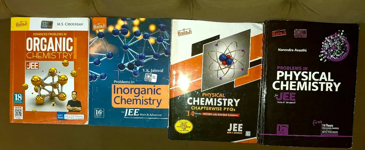 All 4 volumes of MS Chauhan of Chemistry for JEEMAINS AND ADVANCED