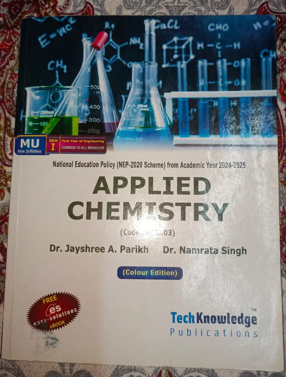 Applied Chemistry for Engineering â€“ Semester 1