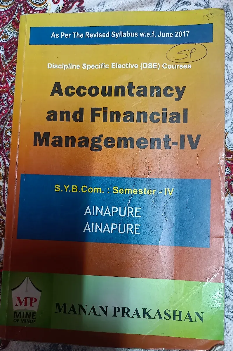 Accountancy & Financial Management â€“ 4 | SY B.Com Semester 4